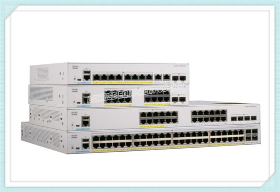 Катализатор C1000-24P-4X-L Cisco переключает 24 управляемого порта кладет Mountable на полку