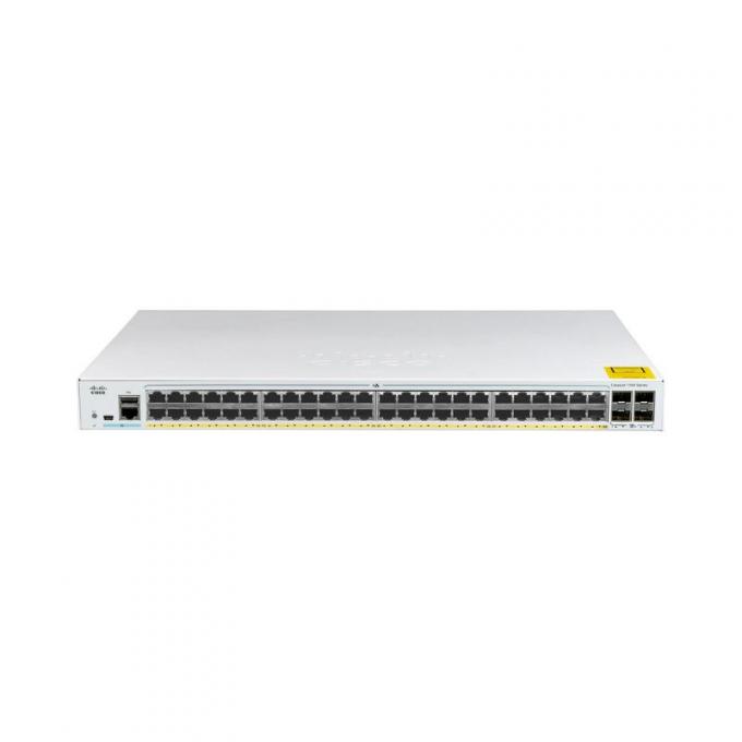 C1000-48P-4G-L Cisco Catalyst 1000 Series Switches 48x 10/100/1000 Ethernet PoE+ и 370W PoE бюджетные порты, 4x 1G SFP подключения 0