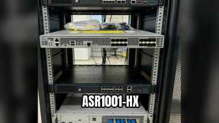 ASR1001-HX Корпоративный пограничный маршрутизатор высотой 1RU, полоса пропускания 60 Гбит/с, 4 порта 10GE SFP+ + 8 портов 1GE SFP + 4 настраиваемых порта P
