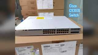Коммутатор Cisco C9300L-24T-4G-E 9300, 24 медных порта 1G/4 SFP 1G/только данные