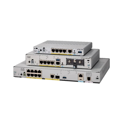 Маршрутизатор 4g модулей маршрутизатора C1111 8P Cisco промышленный маршрутизаторы комплексных обслуживаний 1100 серий