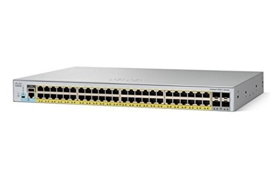 WS-C2960L-48PQ-LL Cisco Catalyst 2960L Switch 48 портов GigE PoE+ 4x10G SFP+ Lan Lite