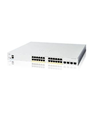 C1200-24T-4X Network Adapter 24x 10/100/1000 Ports 4x 10 Gigabit SFP+ Rack-mountable PoE SNMP QoS VLAN Function for LAN Switches