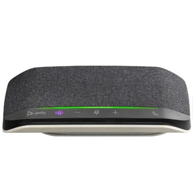 HP Poly Sync 10-M — спикерфон с громкой связью — проводной — USB-A, USB-C — серебристый — сертифицирован для Microsoft Teams