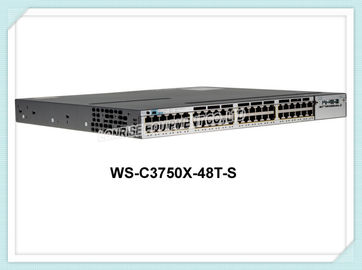Быстрый ход переключателя сети локальных сетей CISCO WS-C3750X-48T-S одна гарантированность года