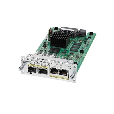 Cisco Ethernet WAN Network Expansion Interface Module NIM-2GE-CU-SFP обеспечивает высокую плотность встраиваемого малого форм-фактора (SFP)