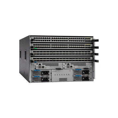 Шасси переключателя локальных сетей N9K C9504 B3 e Cisco первоначальное новое модульное направляя РАДИУС