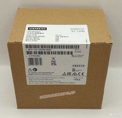 Новый первоначальный AC/DC/RLY C.P.U. компакта C.P.U. 1214C 6ES7214-1BG40-0XB0 Сименс S7-1200 на I/O