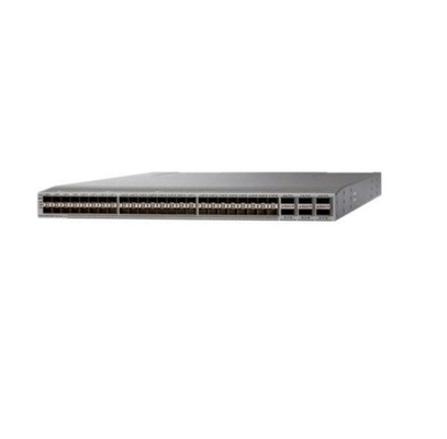 Optical Ethernet Switch N9K C93180YC FX3 с модулем оптического волокна представляет собой коммутатор 1RU с задержкой менее 1 микросекунды, поддерживающий пропускную способность 3,6 Tbps и 1,2 bpp