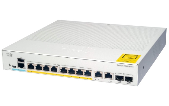 C1000-8FP-2G-L 8x 10/100/1000 Ethernet PoE+ порты и 120W PoE бюджет 2x 1G SFP и RJ-45 комбо подключения