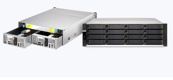 QNAP ES1686dc рек-сервер Enterprise ZFS NAS оснащен процессорами Intel® Xeon® D