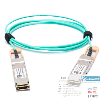Кабели AOC 02311KNQ QSFP-100G-AOC-10M Активный оптический кабель QSFP28 100G (850nm 10m AOC) готовы к работе