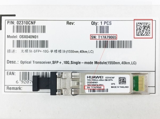 OSX040N01 Huawei Optical Transceiver OSX040N01 02310CNF SFP+ 10G Многомодный модуль ((1550nm 40km LC LRM)