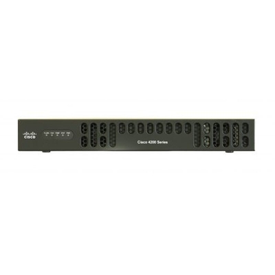 Cisco ISR 4221 SEC Bundle с SEC Lic 35Mbps 75Mbps Система пропускной способности, 2 порта WAN/LAN