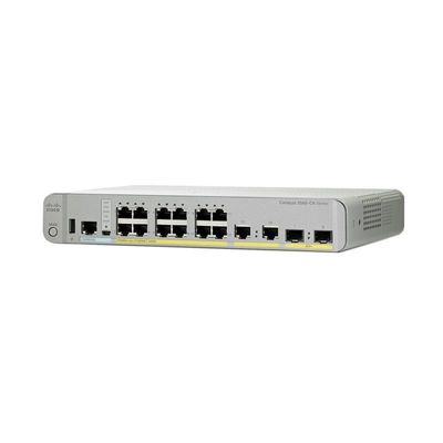 Коммутатор Cisco Catalyst 3560 CX с 12 портами PoE+ с управлением, безвентиляторным дизайном и 2 восходящими каналами 10G SFP+