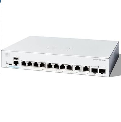 C1200-8P-E-2G Cisco Switches 8x 10/100/1000 Порты PoE+ с бюджетом мощности 67 Вт 2x Гигабитные порты СФП / СФП, устанавливаемые на стойке