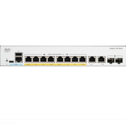 C1200-8T-E-2G Cisco Switches 8x 10/100/1000 Порты 2x Гигабитные медные/SFP комбо-порты