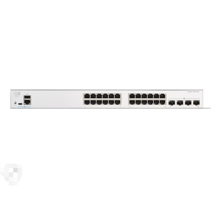 C1200-24T-4X Cisco C1200-24T-4X 24x 10/100/1000 портов с 195 Вт энергобюджета, 4x10 Гигабит SFP, стойка-монтаж