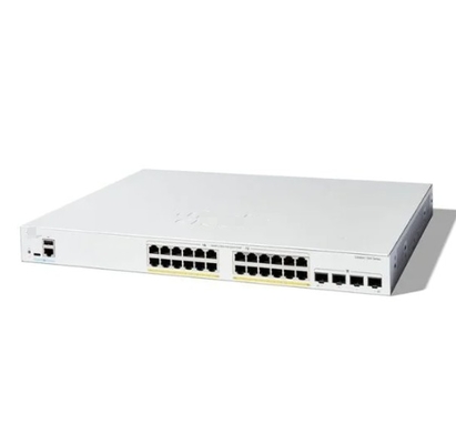 C1200-24T-4X Cisco C1200-24T-4X 24x 10/100/1000 портов с 195 Вт энергобюджета, 4x10 Гигабит SFP, стойка-монтаж