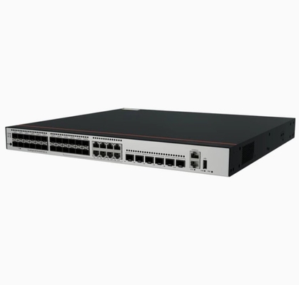S5735-S24ST4XE-V2 24*GE SFP порты 8 из которых являются двойными 10/100/1000 или SFP 4*10GE SFP+ порты 2*12GE Стойковые порты без модуля питания