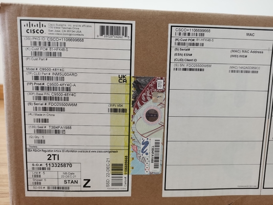 Cisco C9500-48Y4C-A Catalyst 9500 48-портный коммутатор 25G