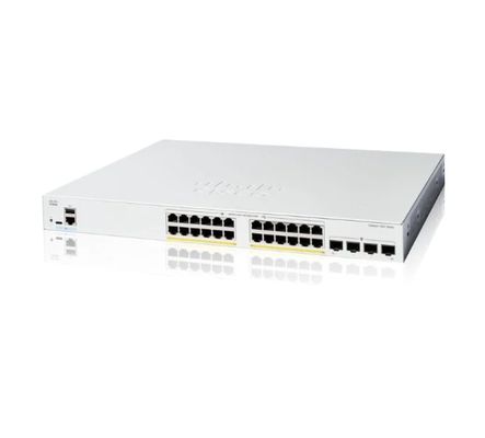 C1200-24P-4G 24x 10/100/1000 PoE+ ports with 195W power budget, 4x Gigabit SFP, Rack-mountable