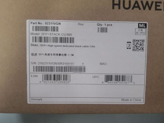 SFP+STACK-CU1M5 02311VGN
Huawei 10G SFP + SFP + высокоскоростной выделенный стек кабель-1.5m