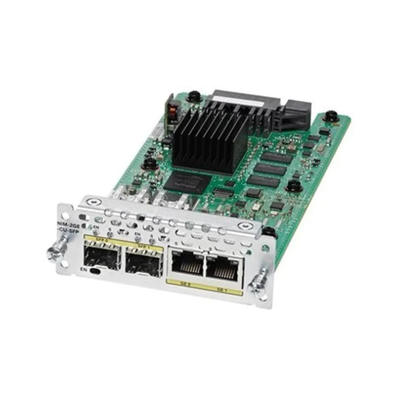 NIM-2GE-CU-SFP  Cisco 2-port Gigabit Ethernet, Dual-mode GE/SFP Network Interface Module