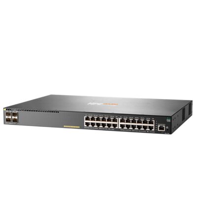 JL255A, коммутатор Aruba 2930F, бюджет 24xGE PoE+/4xSFP+/370 Вт PoE
