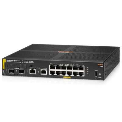 JL679A, коммутатор Aruba 6100, 12xGE PoE/2xSFP+/139 Вт PoE