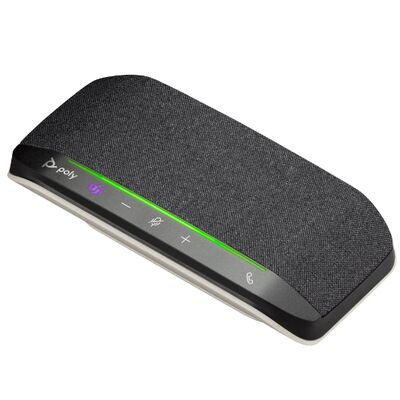HP Poly Sync 10-M — спикерфон с громкой связью — проводной — USB-A, USB-C — серебристый — сертифицирован для Microsoft Teams