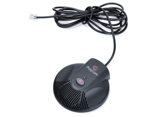 SoundStation-2-расширительный микрофон, телефон для конференций Polycom SoundStation 2, высококачественный динамик/микрофон с шумоподавлением/для помещений площадью 50–70 м²