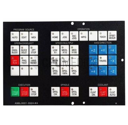 Мембранная клавиатура Fanuc A98L-0001-0524#A (42-клавишная панель оператора для систем ЧПУ)