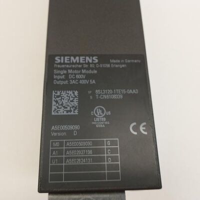 6SL3120-1TE15-0AA3 Модуль двигателя книжного формата | SINAMICS S120 Привод с внутренним воздушным охлаждением