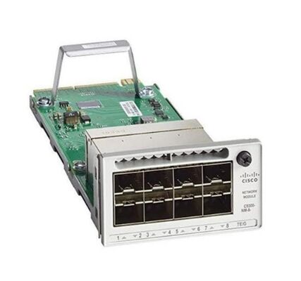 Модуль расширения сети Cisco C9300X-NM-8Y Catalyst серии 9300 с 8 портами SFP и скоростью передачи данных 25 Гбит/с