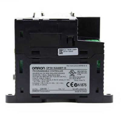 Omron CP1H-XA40DT1-D PLC CPU с аналоговым вводом и выводом 40 I/O и 24 V постоянного тока для промышленной автоматизации
