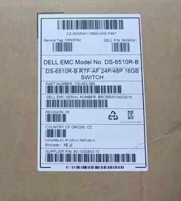 Броккатный BR-6510-24-16G-R 24-портный 16G Fiber Channel SAN Switch, 408Gbps, 1U Rack-Mount