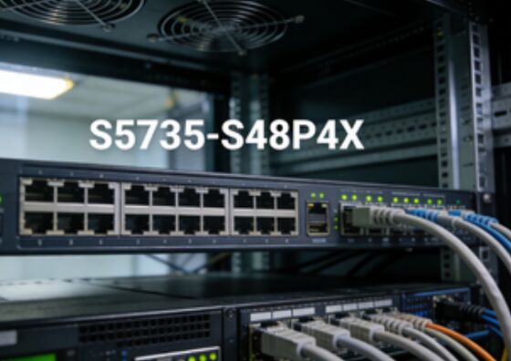 Huawei S5735-S48P4X Коммутатор Gigabit PoE+ на 48 портов, 4×10G SFP+ Uplink, коммутационная способность 672 Гбит/с, монтаж в стойку 1U