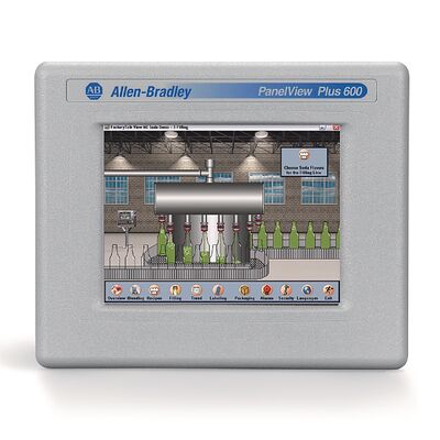 Allen-Bradley 2711PC-T6C20D8 PanelView Plus 6 Compact 600 Терминал HMI с сенсорным экраном Ethernet RS232