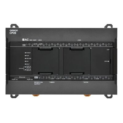 Компактный модуль ЦП ПЛК Omron CP2E‑N40DT1‑D, 24 В постоянного тока, 24 DI, 16 DO, PNP, Ethernet