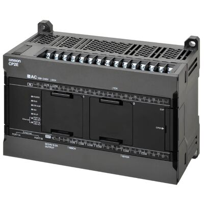 Компактный модуль ЦП ПЛК Omron CP2E‑N40DT1‑D, 24 В постоянного тока, 24 DI, 16 DO, PNP, Ethernet