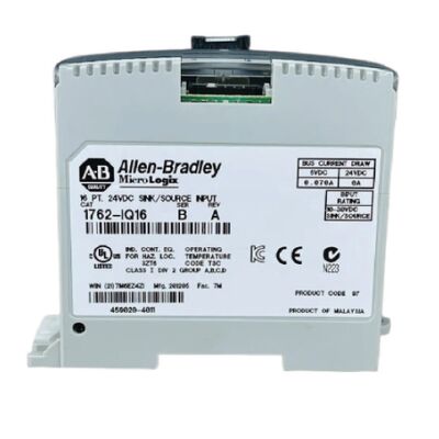 Allen‑Bradley 1762‑IQ16 MicroLogix 16‑точечный модуль цифрового ввода с приемником/источником постоянного тока, 24 В