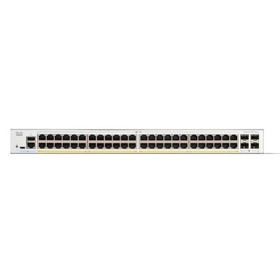 C1300-48P-4X, коммутатор Cisco Catalyst 1300, 48 портов PoE+/370 Вт, 4 порта 10G SFP+, для монтажа в стойку