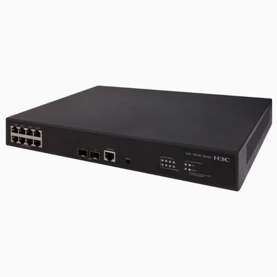 H3C LS-5130S-10P-HPWR-EI-H1 8-Port PoE+ Gigabit Switch with 2 SFP Uplinks, 125W PoE Budget