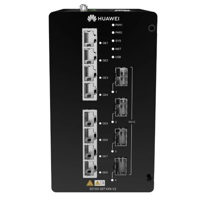 Huawei CloudEngine S5735I-S8T4XN-V2 Промышленный слой 3 переключатель∙ 8×GE RJ45 + 4×10GE SFP+ DIN-Rail Managed Ethernet Switch