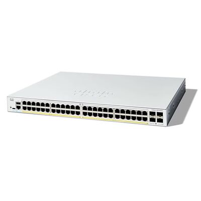 C1300-48P-4G, коммутатор Cisco C1300, 48x PoE+ 370 Вт/4x SFP/стойка