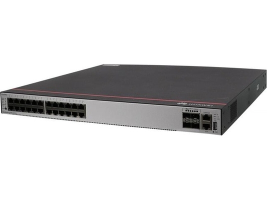 S5735-S24P4X, Huawei S5735-S switch, 24 x 10/100/1000BASE-T портов, 4 x 10 GE SFP+ портов, PoE+, без силового модуля