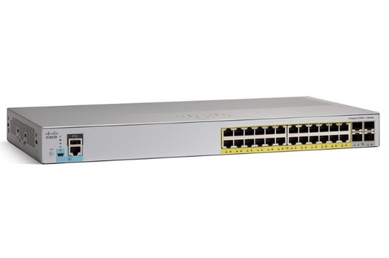 WS-C2960L-24PQ-LL Cisco Catalyst 2960L Switch 24 портов GigE PoE+ 4x10G SFP+ Lan Lite