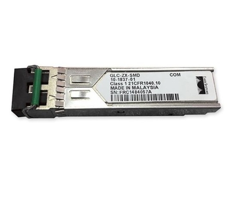 GLC-ZX-SMD совместимый с 1000BASE-ZX SFP 1550nm 80km Industrial DOM Duplex LC SMF Transceiver Module