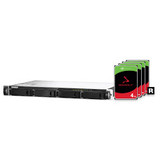 Qnap TS 435XeU 4u 4-Bay Nas Rack Вертикальный стенный стоянка стоянка 4G Краткая глубина стоянка Nas
